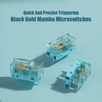 1Pcs Kailh New Style GM8.0 Micro Switch 90 Million Lifespan Gaming Mouse 3Pin Transparent shell Blue Dot
