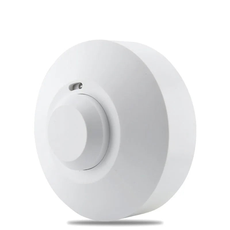 Ceiling DC 12V-24V 5.8GHz Microwave Radar Sensor Body Motion HF Detector Light Switch Dry Contact Output