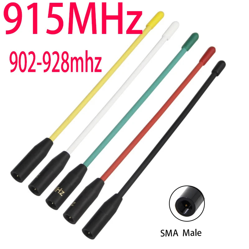 LoRa Whip Antenna for Meshtastic LORA32 Module, Long Range SMA Male Omni Antenna Colors, 915MHz, 902-928MHz, 906MHz, 923MHz