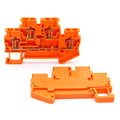 STTB 2.5 DIN Rail Terminal Block 50Pcs, Double Layer 2.5mm² Spring Clamp Compact Electrical Connectors for Industrial
