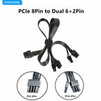 Modular Power Cable for Chieftec Polaris 750W 650W 550W GOLD Fully Modular Power, GPU PCIe 8Pin, CPU 4+4Pin, SATA Molex IDE 4Pin