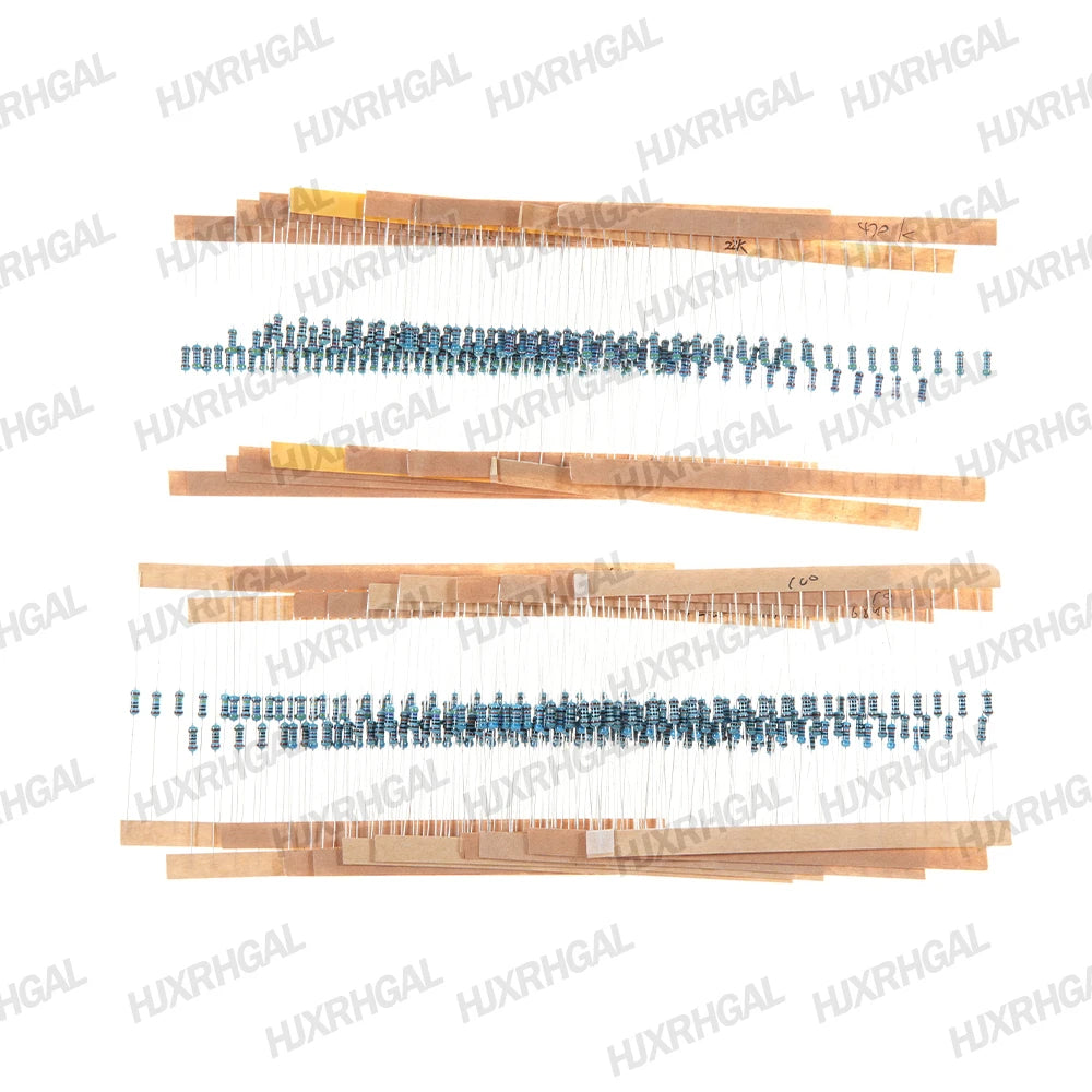 150PCS 300PCS 1/4W 1/2W 1W 2W 3W Resistance 1% Metal Film Resistor Assortment Kit Set 30Values Each 5/10PCS 1~750 1K~820K Ohm