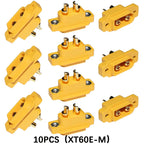 Amass XT60e m xt60e connector XT60E-M Mountable XT60e Male Plug Connector for RC Models Multicopter XT60E-M Connector XT60 Panel