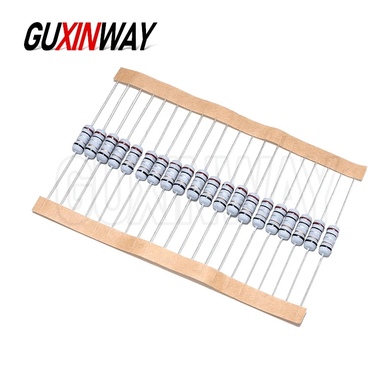 20pcs 1W 5% Wire Wound Resistor Fuse Winding Resistance 0.1R 0.33R 1R 2.2R 3R 4.7R 5.1R 6.8R 10R 22R 68R 100R 200R 510R 0.1 Ohm