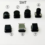 10 Sets Momentary Tactile Button 4PIN SMT/DIP 12X12mm H=9.8/9/16.8mm With Cap Tact Switch Push Button Switch Micro Key Button