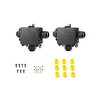M25 4-14mm Mult Thick Wire IP68 Waterproof T 1IN2OUTS 3Way 2x0.5-3*2.5mm2 450V24A Outdoor Cord Gland Wire Connector Junction Box