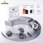 Qi2.2 25W Metal Wireless Charger Protable Fast Charging Station Stand 360° Rotation for iPhone 17 16 15 14 Pro Max Watch Airpods