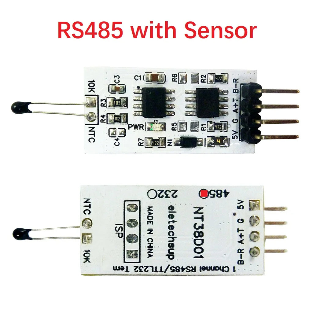 1k-100K Resistance to RS485 RS232(TTL) Converter 10K 3950 NTC Thermistor Temperature Acquisition Module