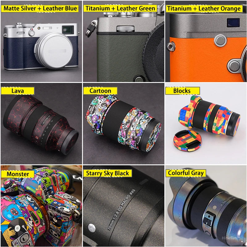 Hinefilm Skin for BG-R20 Camera Battery Grip Sticker For Canon R5II R5M2 R5 R6 R6M2 Camera Battery Skin BG R20 Protector BGR20