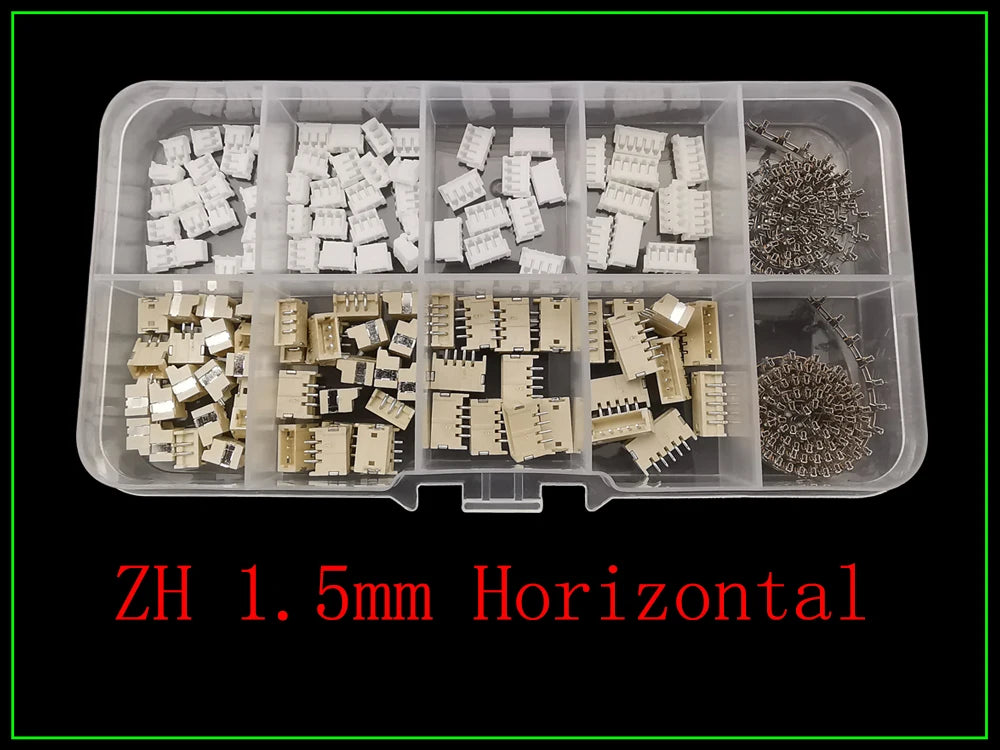 1Box SH 1.0/JST 1.25mm/ZH 1.5mm/PH 2.0mm/SM/SYP/XH 2.54mm/VH 3.96mm Pitch Male Female Housing Terminal Pin Header Wire Connector