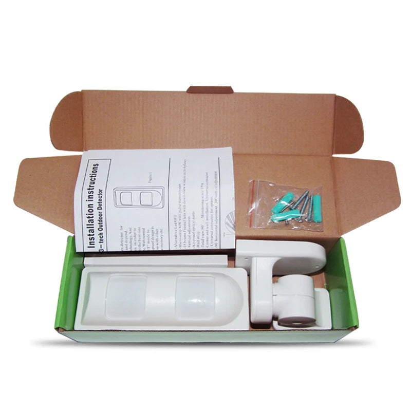 Wired 2PIR+Microwave Outdoor Anti-mask Anti-EMI PIR Motion Sensor for Wired Alarm Systems, Pet Friend/Curtain/Wide Angle