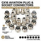 GX16 Connector 2/3/4/5/6/7/8/910Pin Male Female Aviation Connector Waterproof Docking Plug Socket