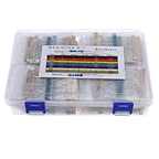 2600pcs 130Value 1/4W 0.25W 1% Metal Film Resistors Assorted Kit Resistors Assortment Kits Sample Pack With PE bags Each 20pcs