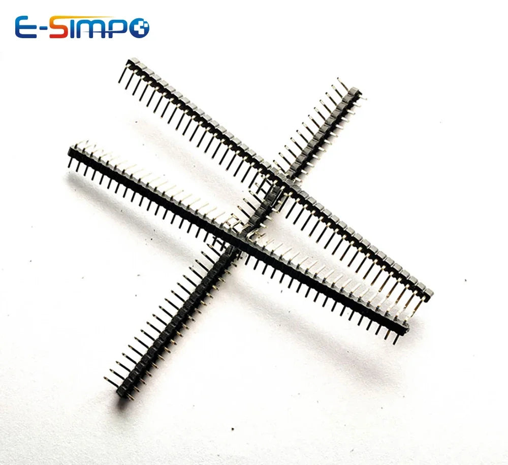 10pcs 2.0mm 1X40P 2X40P 90D RA Right Angle SMD SMT Gold Breakable PCB Board Spacer Single Dual Row Male Pin Header Connector