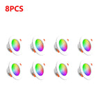 12-1Pcs RGB LED Bulb Tuya Dimmable Downlight Spotlight Bluetooth-Compatible Lamp 10/15W APP Control GB+CW+WW Smart Lamp