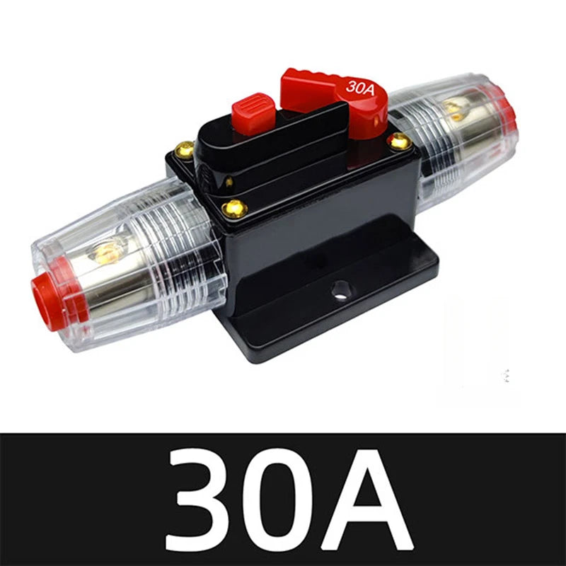 20A to 300A 12V-48V Circuit Breaker Power Protect Fuse Trolling with Manual Reset Waterproof Car Boat Manual 30A 80A 100A 300A