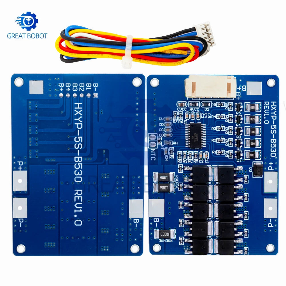1~3PCS 5S 18V 21V 30A 45A BMS Lithium Battery Charging Protection Board With NTC Resistors With Balance And Temperature