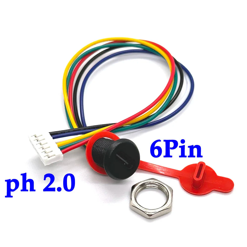 2P 4P 5P 6P USB Connector Type-C Waterproof with PH 2.0 Nut Locking Plate Female Waterproof High Current Fast Charging Jack Port