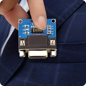 5PCS RS232 To TTL Converter Module，MAX3232 3.3V To 5V RS2323 COM Serial Prot Board To TTL Connector for Arduino Microcontrollers