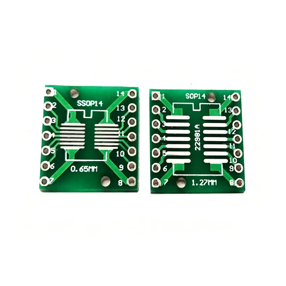 10pcs SOP to DIP patch adapter board SOP8 SOT23 10 SOP16 SOP20 24 SOP28 TSSOP TQFP QFN IC test board PCB double-sided printing