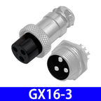 2-7 Pin GX16 Aviation Connector, Metal Male Plug Female Socket Industrial Wiring Terminal Adapter