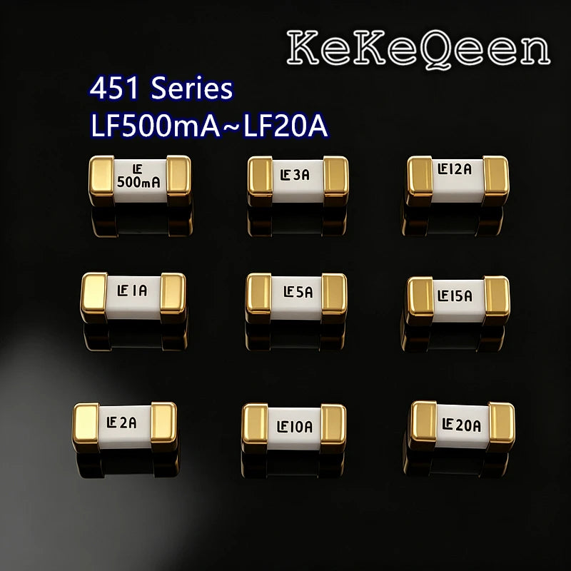 Original New 0451 FUSE BRD MNT 1808 Fuses Fast Blow 125V 500mA 1A 2A 3A 4A 5A 6A 1.5A 2.5A 3.15A 3.5A 6.3A 7A 8A 10A 12A 15A 20A