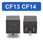 CF13 CF14 JL-02 3-Pin LED Flasher Relay, Hyper Flash Fix Turn Signal Relay 12V for Car Motorcycle LED Lights