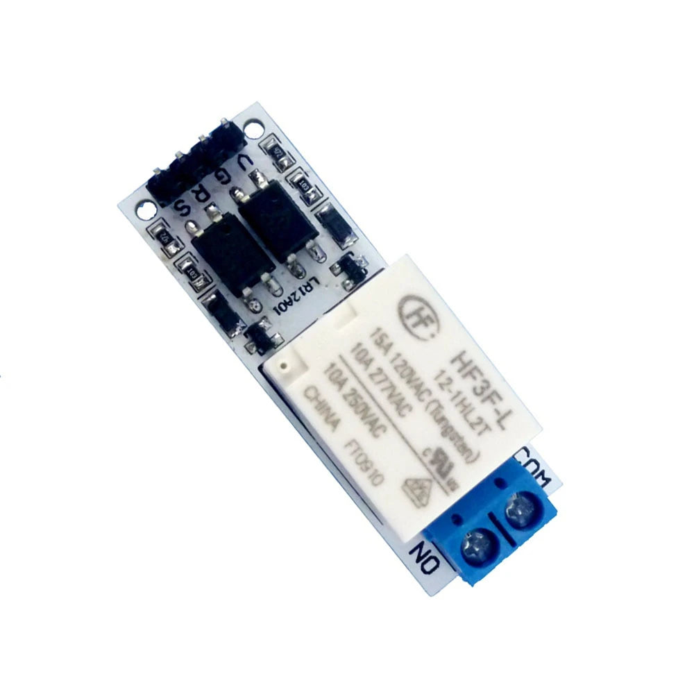 DC 12V 10A Magnetic Latching Relay Module Zero Power Hold Switch Bistable Self-locking Board for LED Motor CCTV PTZ