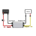 DC 24v to 12v 1A-5A Reducer Regulator Step Down Converter Power Supply Adapter for Solar System Auto Car Truck Vehicle Boat