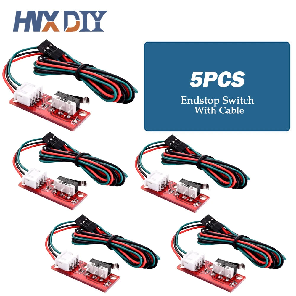 5/10pcs Endstop Switch For Arduino End Stop Limit Switch and Cable Mechanical Endstop For CNC RAMPS 1.4 Board 3D Printer Parts