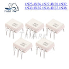10pcs 4N25 4N26 4N27 4N28 4N32 4N33 4N38 4N37 4N36 4N35 DIP-6 IC Optocoupler In Stock Wholesale