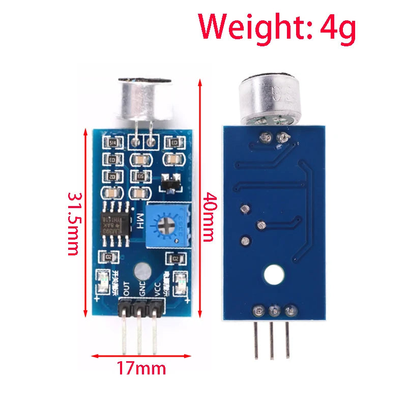 MAX4466 MAX9814 KY-037 Sound sensor module voice control sensor switch sound detection whistle switch amplifier microphone