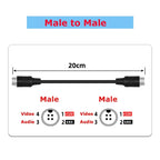 1Pcs M12 4Pin Aviation Male to Male /Female  Female to Female Extension Cable GX12 Adapter for CCTV Camera Security DVR 20CM