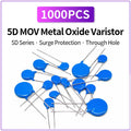 1000PCS MOV Varistor Resistor 5D Series Metal Oxide Varistor 180K 431K 471K 561K 821K 102K Surge Protector