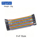 Dupont Wire Jumper Cable M+M F+F M+F 10CM 15CM 20CM 30CM 40CM Breadboard Connecting Wire For Arduino DIY Project