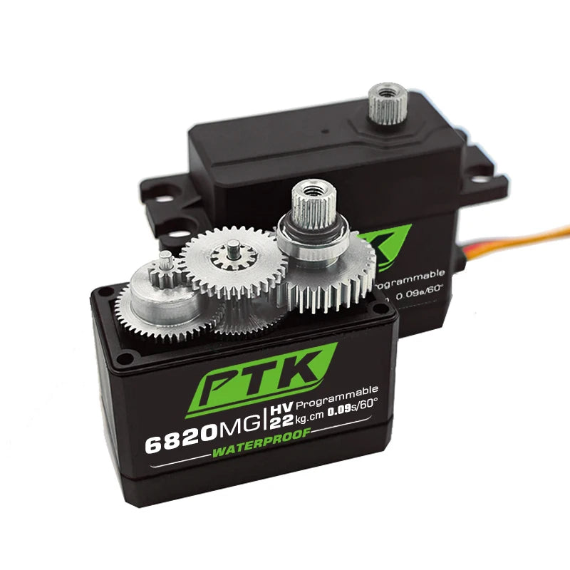 PTK servo Metal gear 20Kg 30Kg 35Kg 40Kg High speed servo Digital servo fixed wing servo 1/8 1/10 RC car programmable servo
