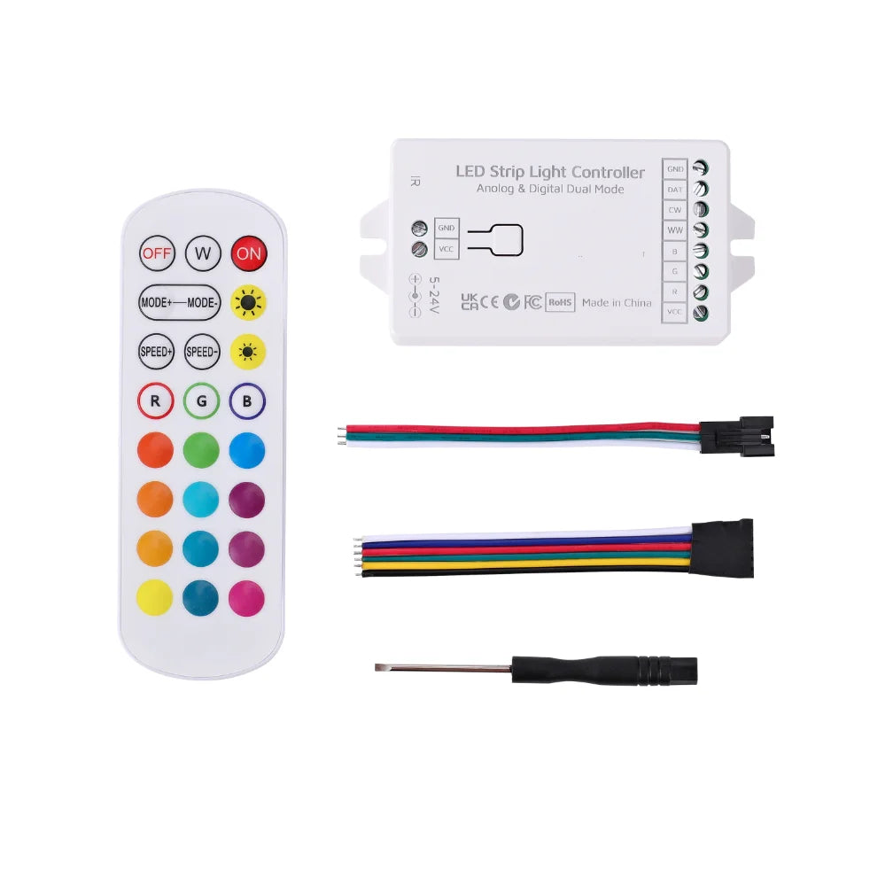 IoTorero WLED PWM RGBCCT & Addressable Dul Mode Strip Controller Works With Home Assistant