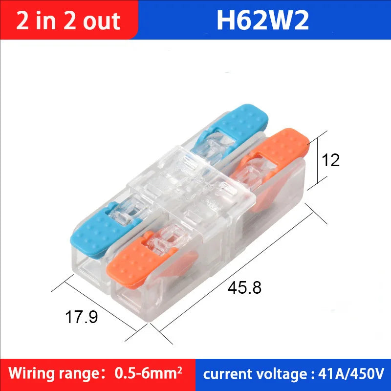 Fast Wiring Wire Connectors Splitter Terminal Blocks Quick Plug-in Connector Conductor Cable Junction Box