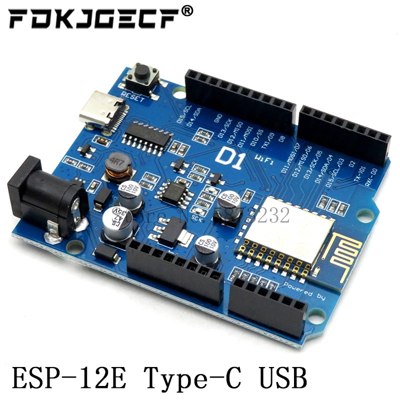 ESP-12E ESP-12F WeMos D1 UNO R3 CH340G WiFi Development Board Based ESP8266 Shield Smart Electronic For Arduino Compatible IDE