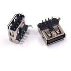 5PCS USB Interface Socket Type A Standard Port Female Male Solder Jacks Connector DIP Straight Vertical Bend Needle PCB Socket