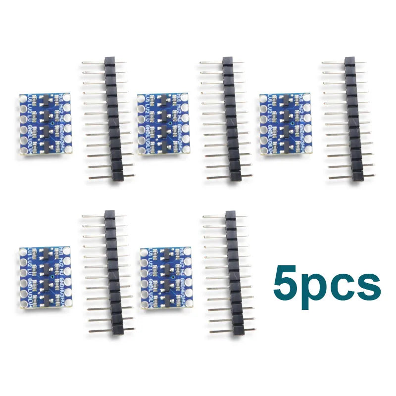 4MOS Transistor Level Conversion Module 3Vand5V 4 Channel Logic Level Shifter Bi-Directional High Speed IIC UART SPI for Arduino