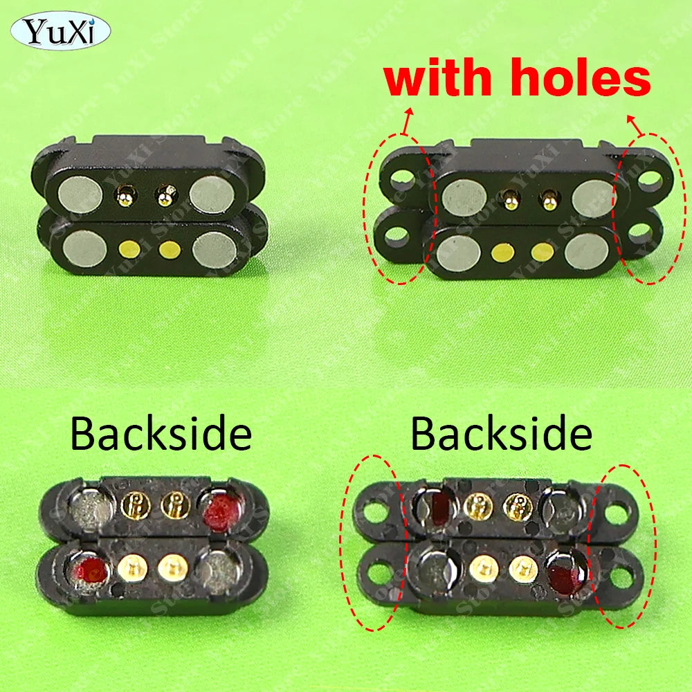 1-10set DC Magnetic Pogo Pin Connector 2Pin 3P 4P 5P 6P 7P 8P Pogopin Male Female Spacing 2.5/2.54mm Loaded Power Socket 2A