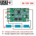 TZT 1/3PCS 3S 10A Li-ion lithium battery 18650 charger PCB BMS protection board 12V 11.1V 12.6V prevent overcharge
