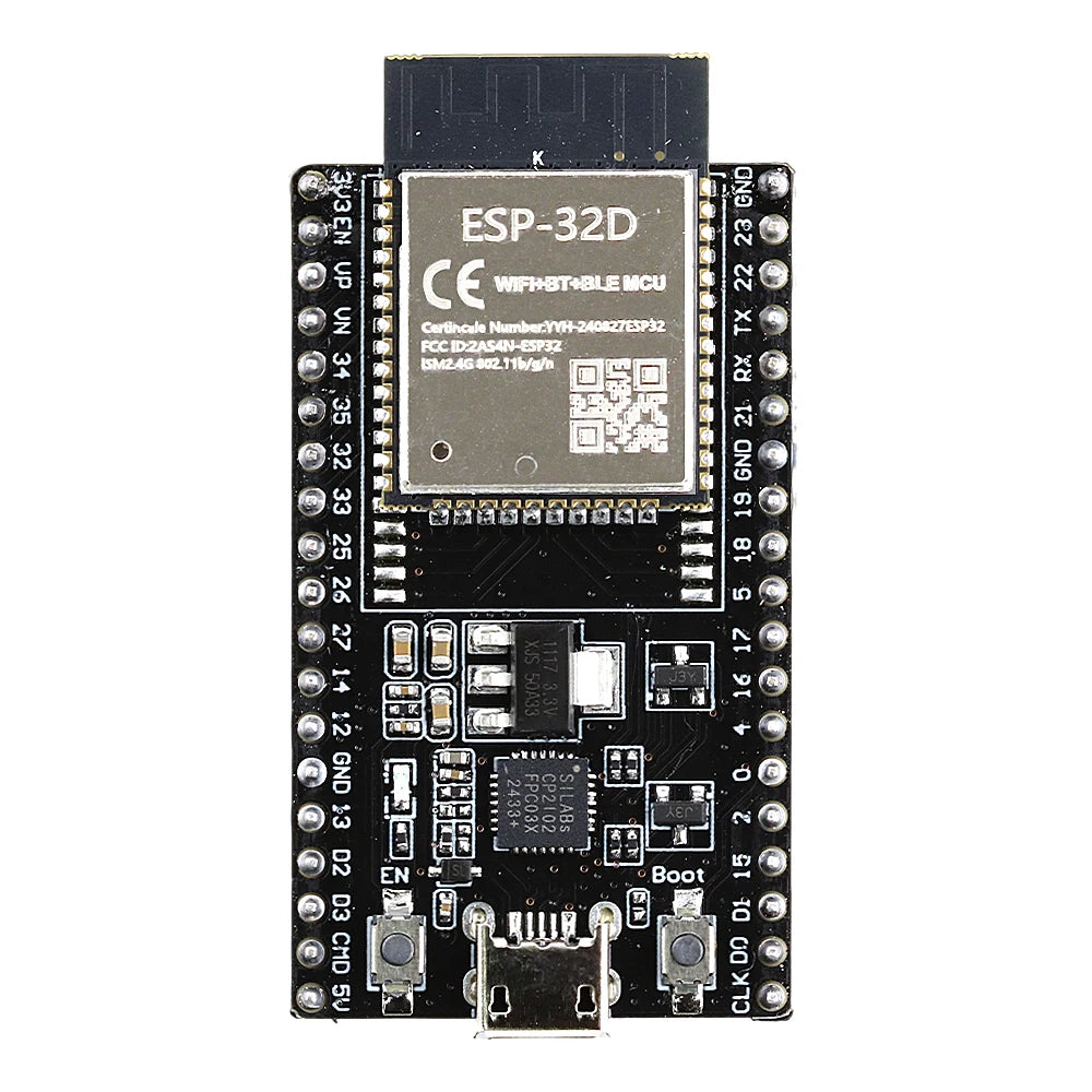 ESP32-32D Development Board with GPIO Expansion Board Kit BT Wifi Module USB Type-C 38PIN CP2102 ESP32-DevKitC ESP3232D