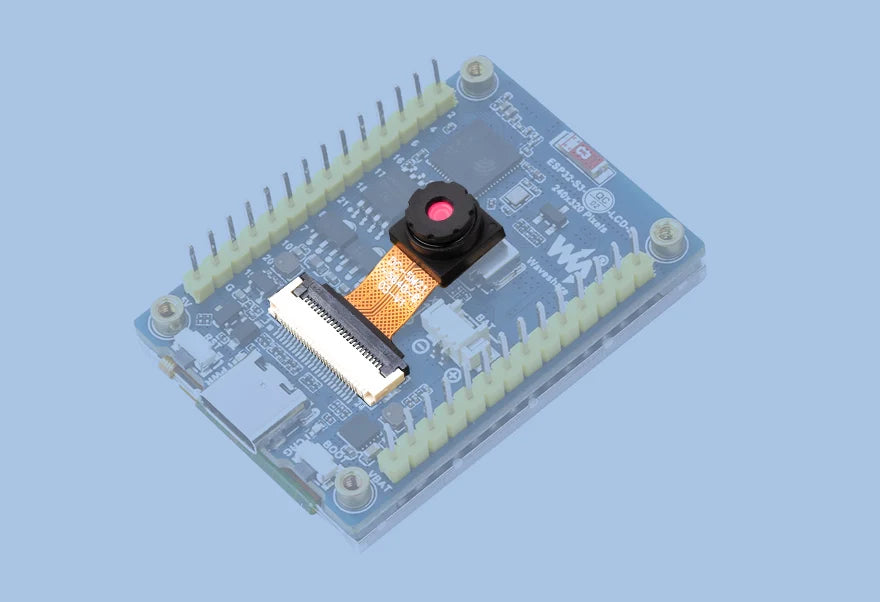 Waveshare ESP32-S3 2inch Capacitive Touch Display IPS 240×320 Camera Touch Option Supports WiFi Bluetooth Development Board