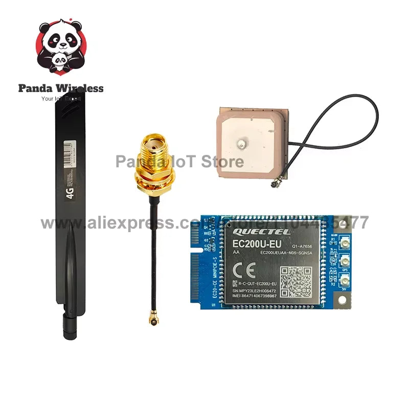 1PC Quectel EC200U EC200U-EU With SIM Card with Antennas adapter pigtail compatible EC25-MX EC25-AU EC200D EC200U SIM7600SA-H