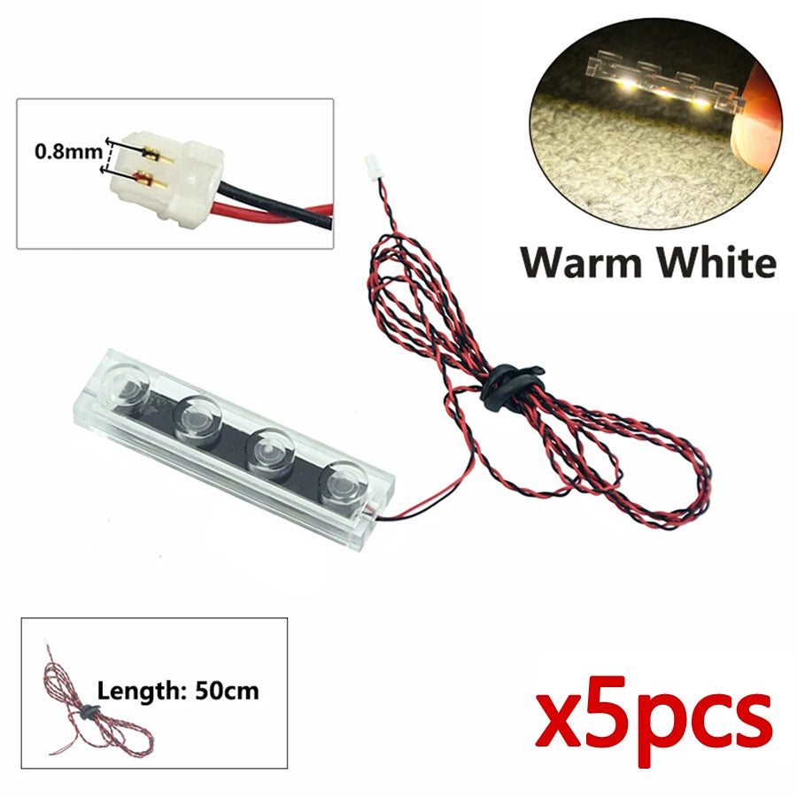 DIY 0.8mm Pin 1x1 1x2 1x4 Length 50cm SMD LED 2835  Remote Control Building Block Flash Lamp City Street Light Bricks