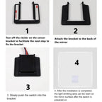 Touch Sensor Switch DC 12V 24V 5A 60W LED Smart Single Key Mirror Light Switch Touch Dimmer Switch For Bathroom Mirror