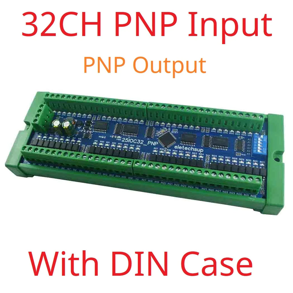 8/16/32 DI-DO Modbus DMOS PNP Output & NPN/PNP Input Module PLC RS485 Remote IO Expansion Board