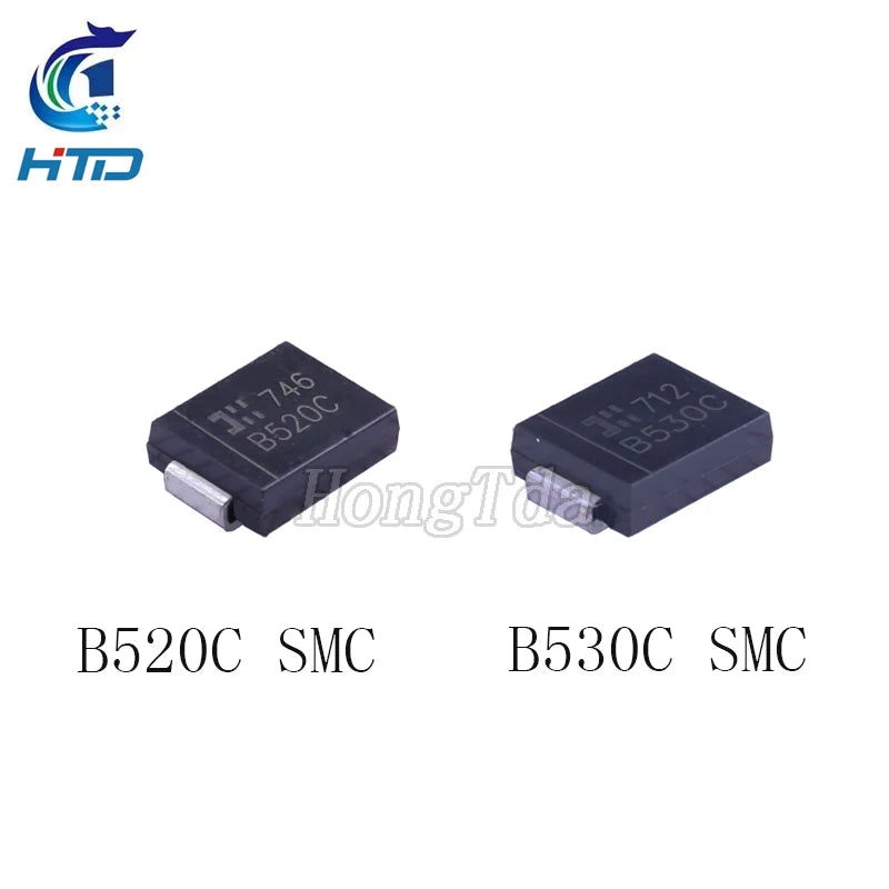 20PCS B520C-13-F B530C-13-F B540C-13-F B550C-13-F B560C-13-F  SMC(DO-214AB) B520C B540C B560C Schottky diode NEW